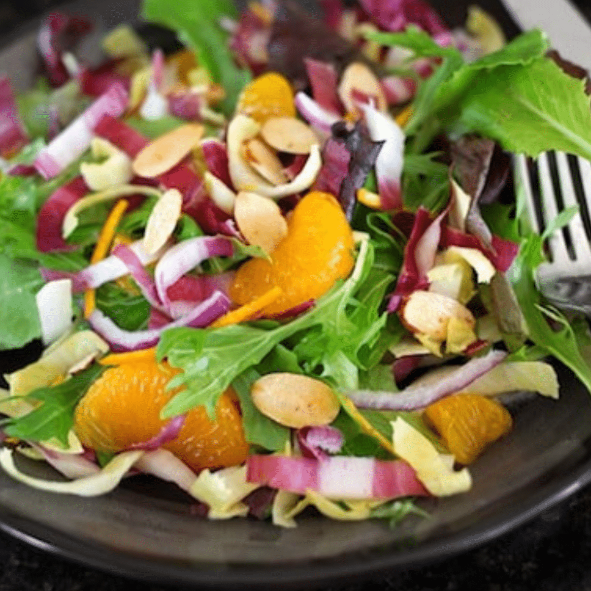 Image for Vegan Spring Greens Salad with Endives and Oranges