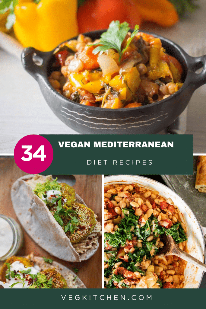 34 vegan Mediterranean diet recipes pin 2
