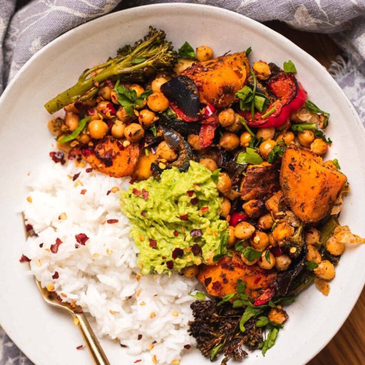 Vegetable And Chickpea Sheet Pan Meal