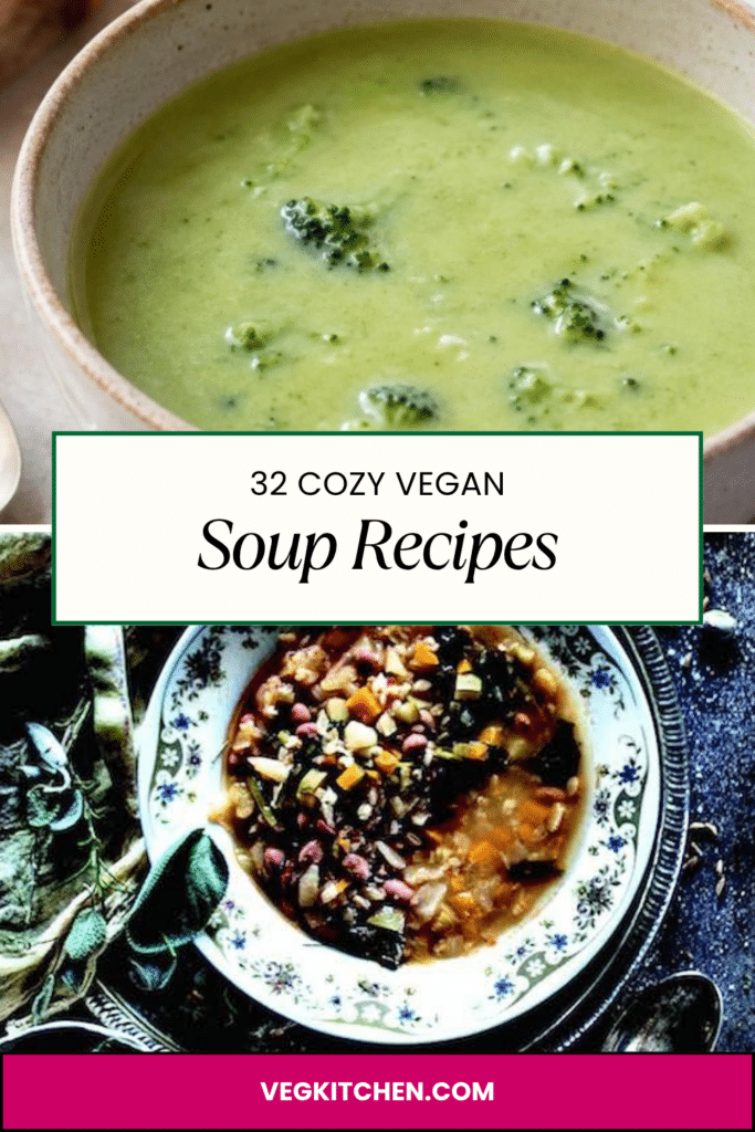 Cozy Vegan Soup Recipes Pinterest pin 3