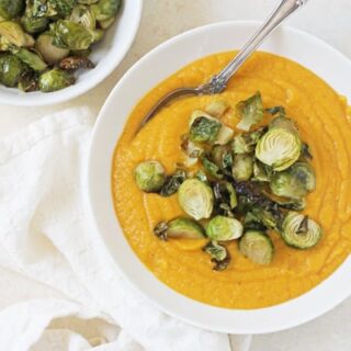 Image for Butternut Squash Soup with Crispy Brussels Sprouts