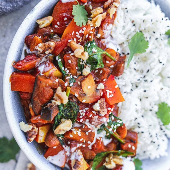 Image for Vegan Eggplant Butternut Squash Curry