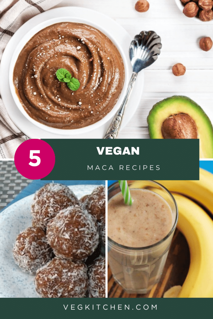 5 Vegan Maca Recipes Pinterest pin
