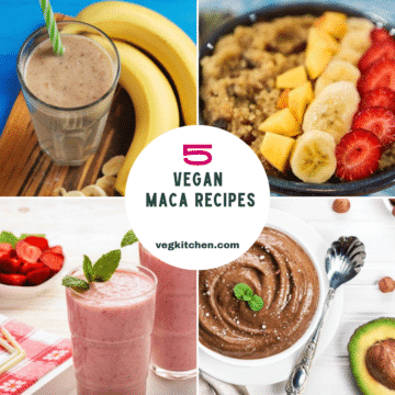 5 Vegan Maca Recipes featured image collage