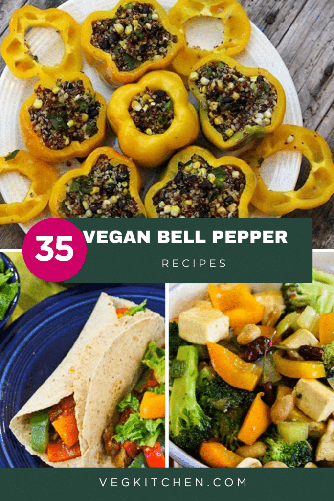 Vegan Bell Pepper Recipes Pinterest Pin 2