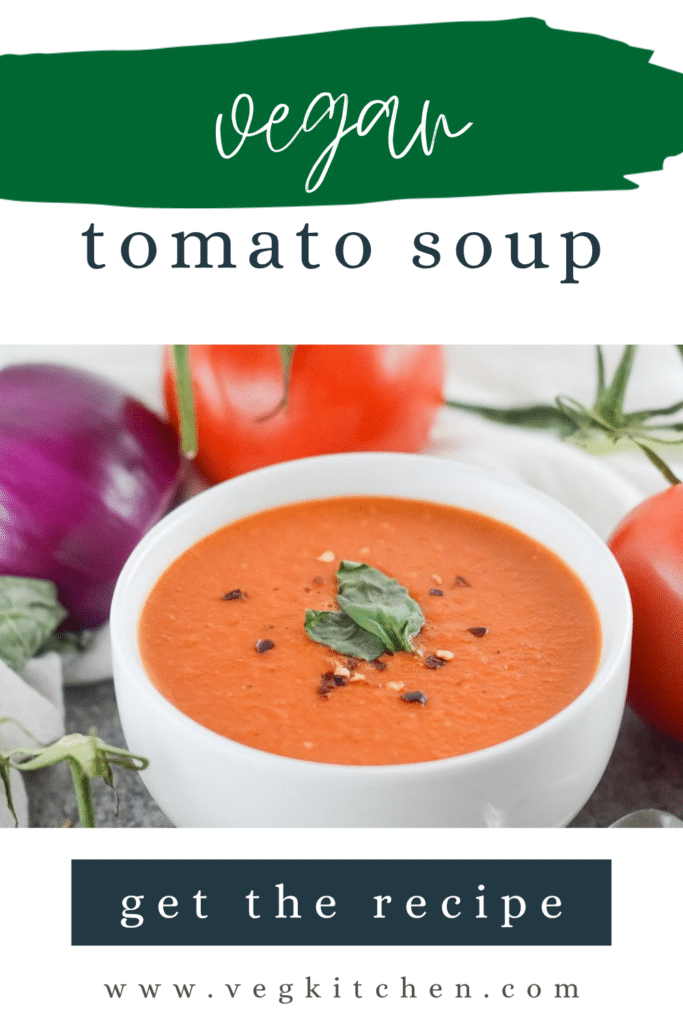 Vegan Tomato Soup Pinterest pin
