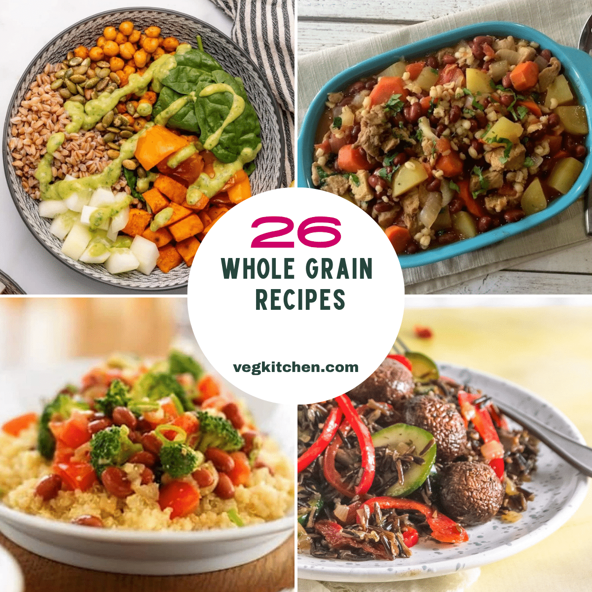 26 Healthy Vegan Whole Grain Recipes