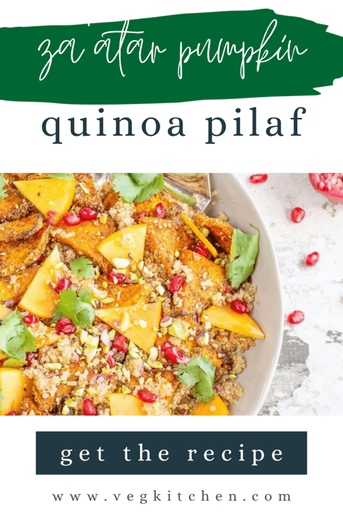 Za'atar Pumpkin Quinoa Pilaf - vegan recipe from VegKitchen