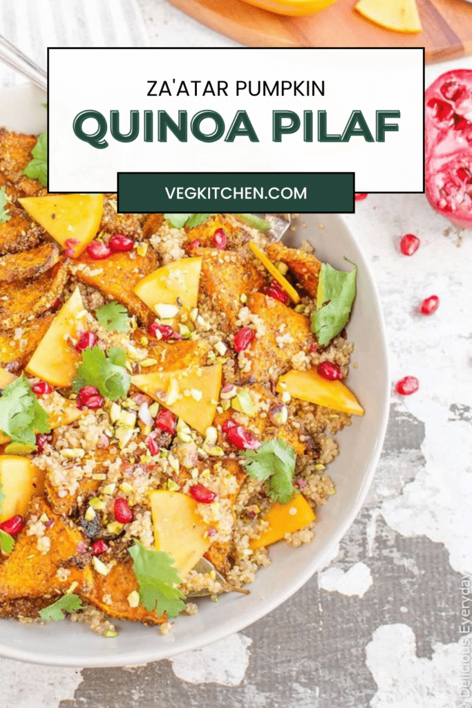 Za'atar Pumpkin Quinoa Pilaf - vegan recipe from VegKitchen