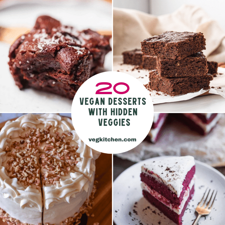20 Vegan Desserts with Hidden Veggies