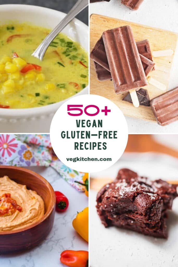 50+ vegan gluten-free recipes collage